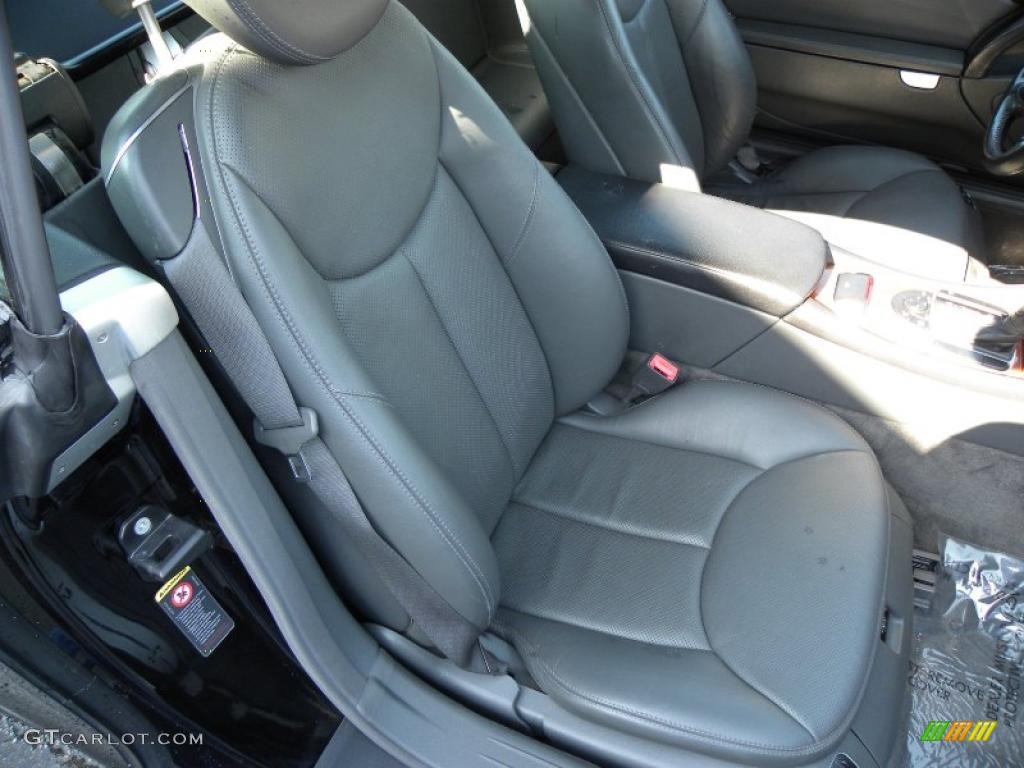 Charcoal Interior 2004 Mercedes-Benz SL 500 Roadster Photo #48315109