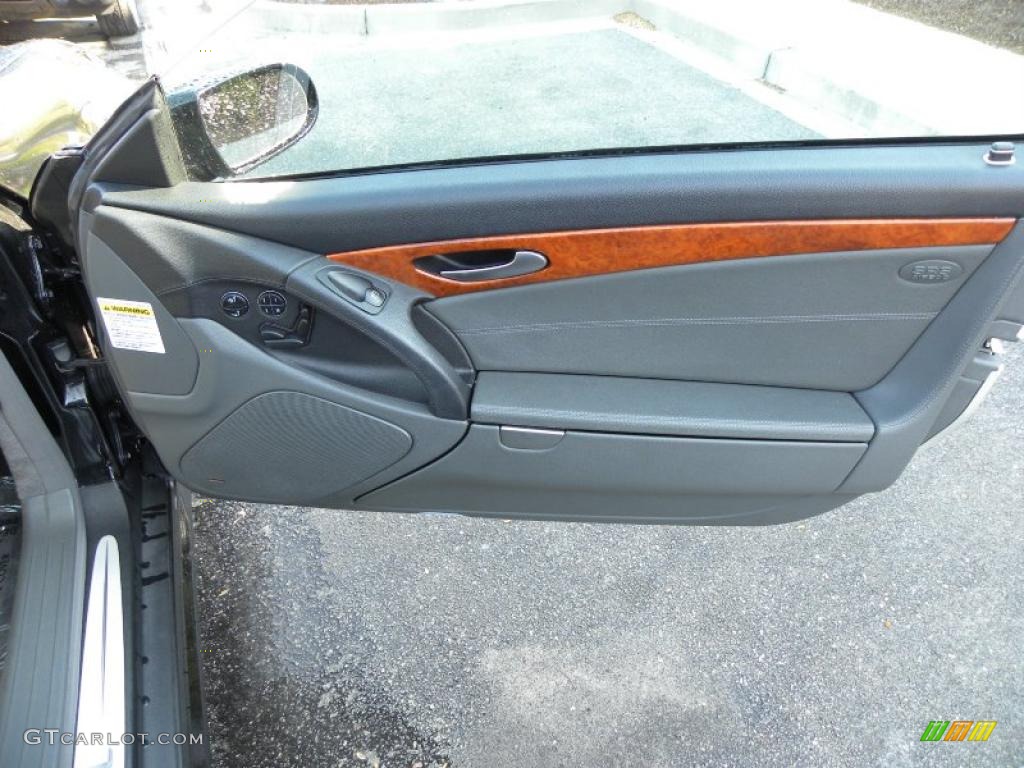 2004 Mercedes-Benz SL 500 Roadster Charcoal Door Panel Photo #48315124