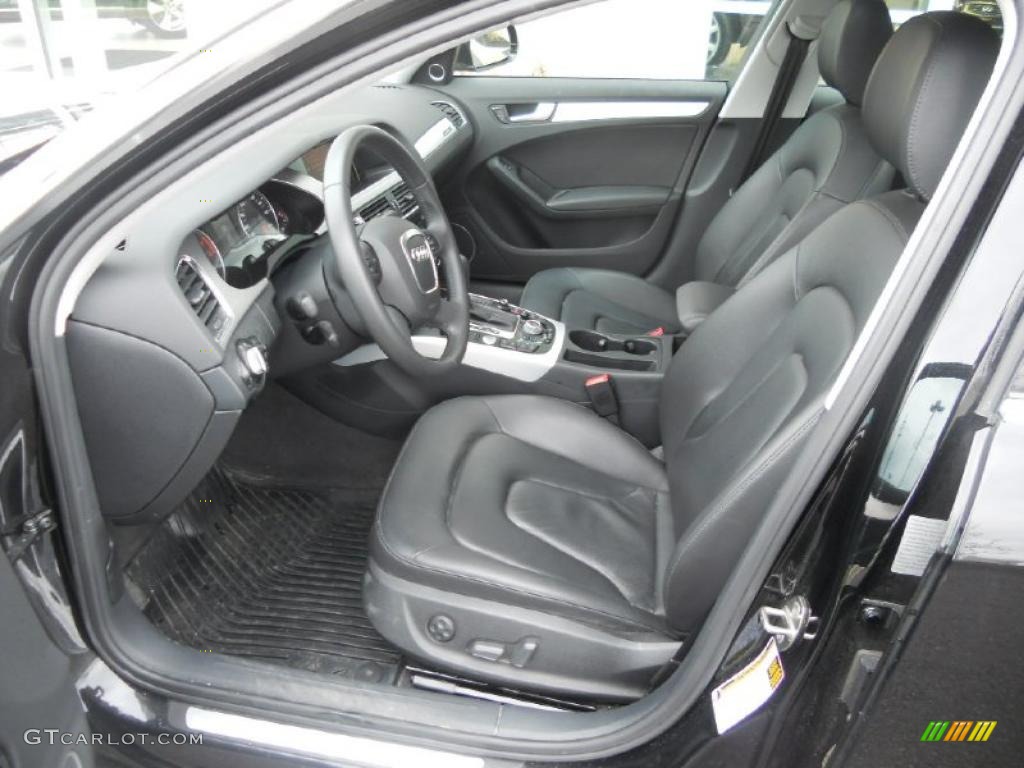 Black Interior 2009 Audi A4 3.2 quattro Sedan Photo #48315325