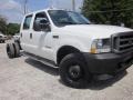 2002 Oxford White Ford F350 Super Duty XL SuperCab 4x4 Chassis  photo #3