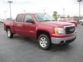 2007 Sport Dark Red Metallic GMC Sierra 1500 SLE Crew Cab  photo #3