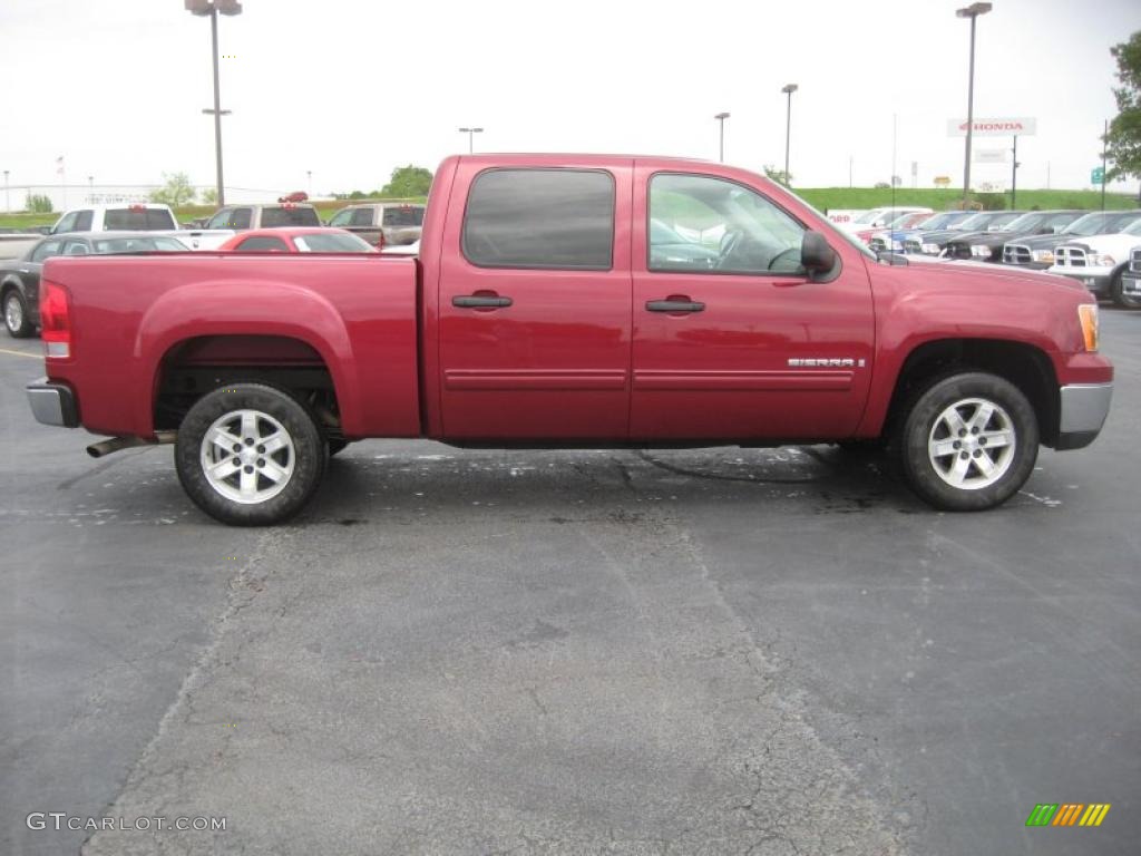Sport Dark Red Metallic 2007 GMC Sierra 1500 SLE Crew Cab Exterior Photo #48315697