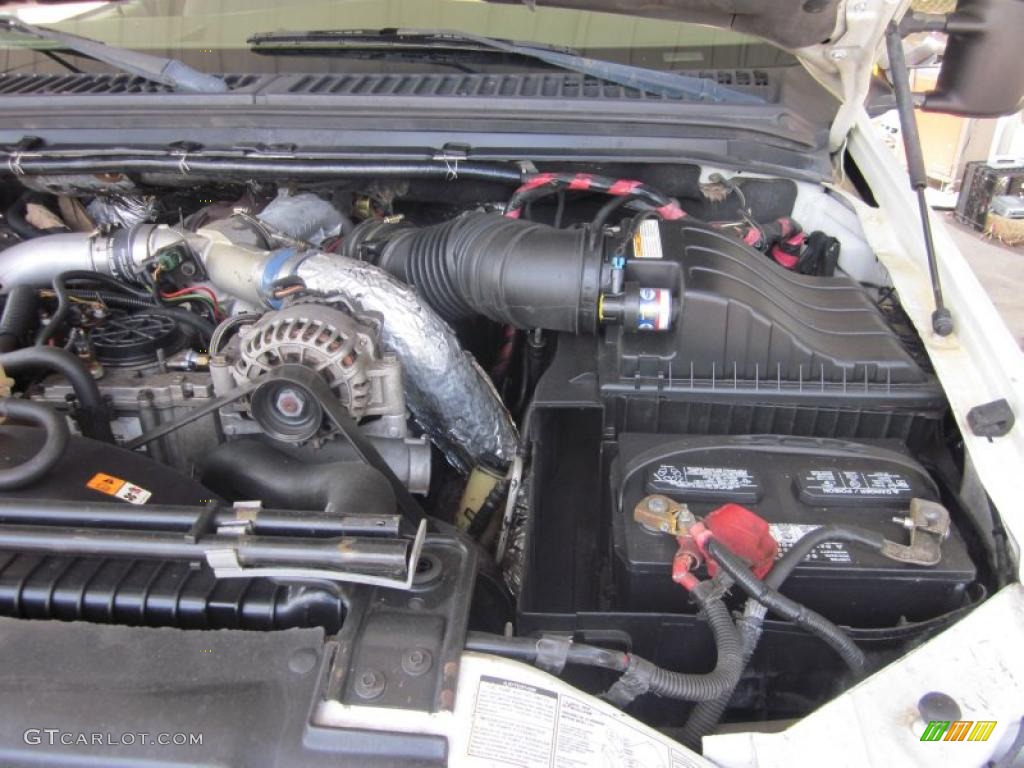 2002 Ford F350 Super Duty XL SuperCab 4x4 Chassis 7.3 Liter OHV 16V Power Stroke Turbo Diesel V8 Engine Photo #48315700