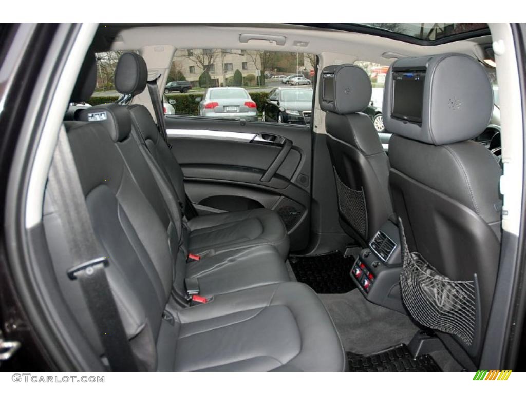 Black Interior 2008 Audi Q7 4.2 Premium quattro Photo #48316618