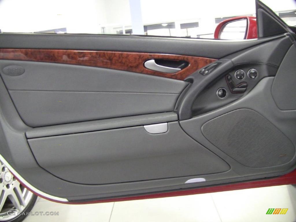 2006 Mercedes-Benz SL 500 Roadster Charcoal Door Panel Photo #48316981