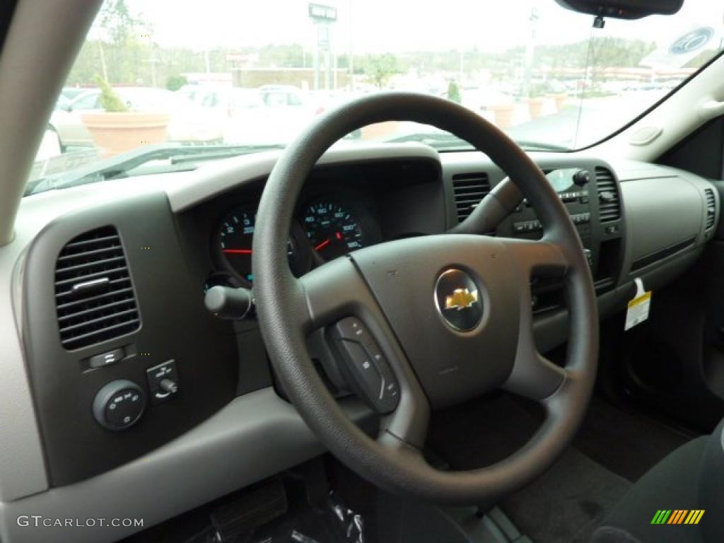 2011 Silverado 1500 LS Extended Cab 4x4 - Taupe Gray Metallic / Dark Titanium photo #13