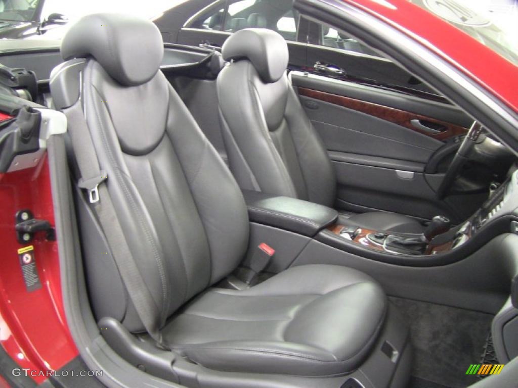 Charcoal Interior 2006 Mercedes-Benz SL 500 Roadster Photo #48317026