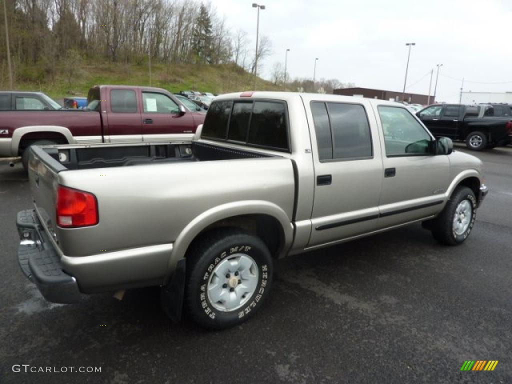 Light Pewter Metallic 2001 Chevrolet S10 LS Crew Cab 4x4 Exterior Photo #48317353
