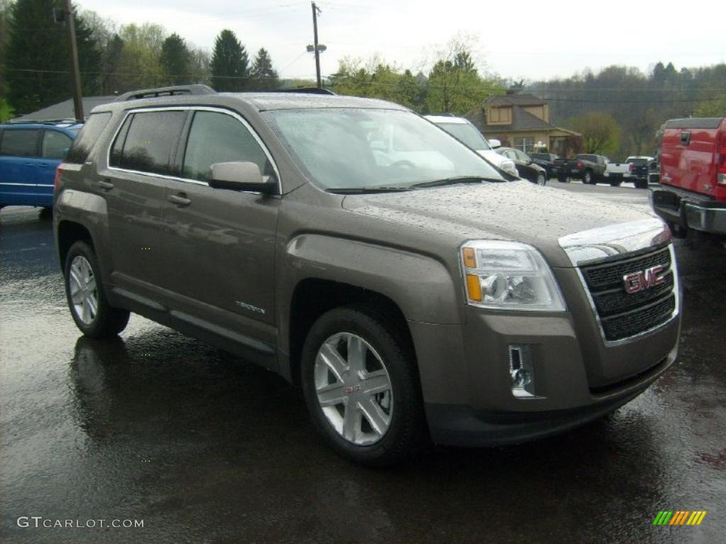 Mocha Steel Metallic 2011 GMC Terrain SLT AWD Exterior Photo #48317651