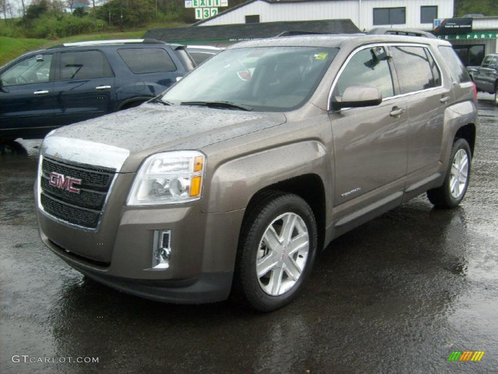 Mocha Steel Metallic 2011 GMC Terrain SLT AWD Exterior Photo #48317672
