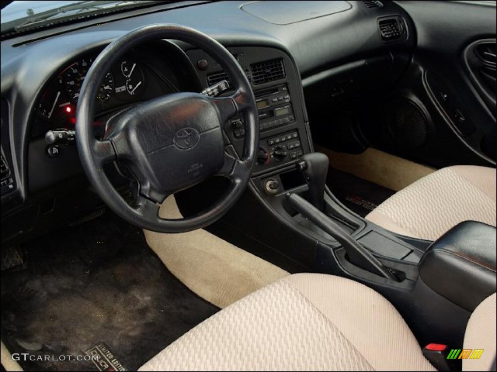 Beige Interior 1997 Toyota Celica ST Coupe Photo #48317678