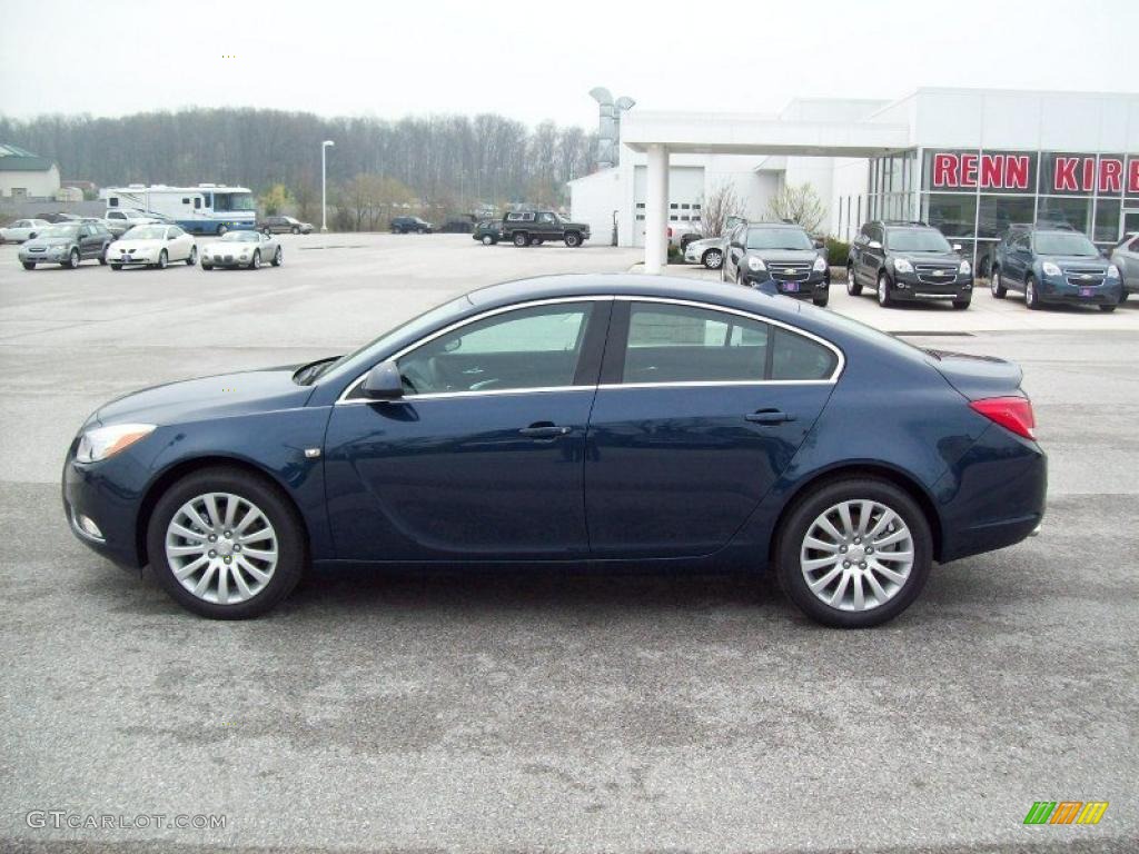 2011 Regal CXL Turbo - Majestic Blue Metallic / Ebony photo #3