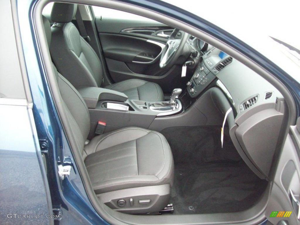 Ebony Interior 2011 Buick Regal CXL Turbo Photo #48318706