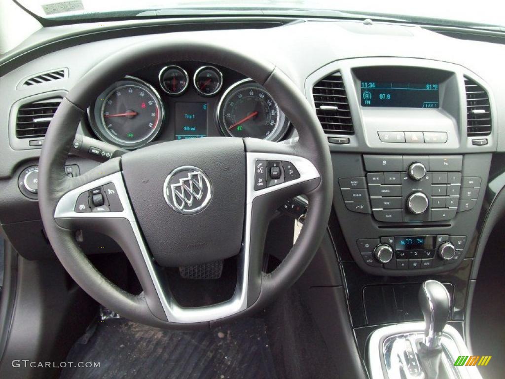 2011 Buick Regal CXL Turbo Ebony Dashboard Photo #48318779
