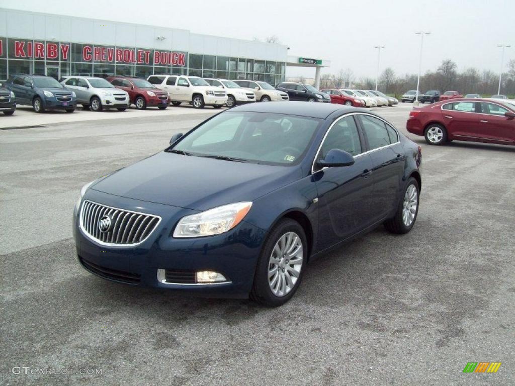 2011 Regal CXL Turbo - Majestic Blue Metallic / Ebony photo #11