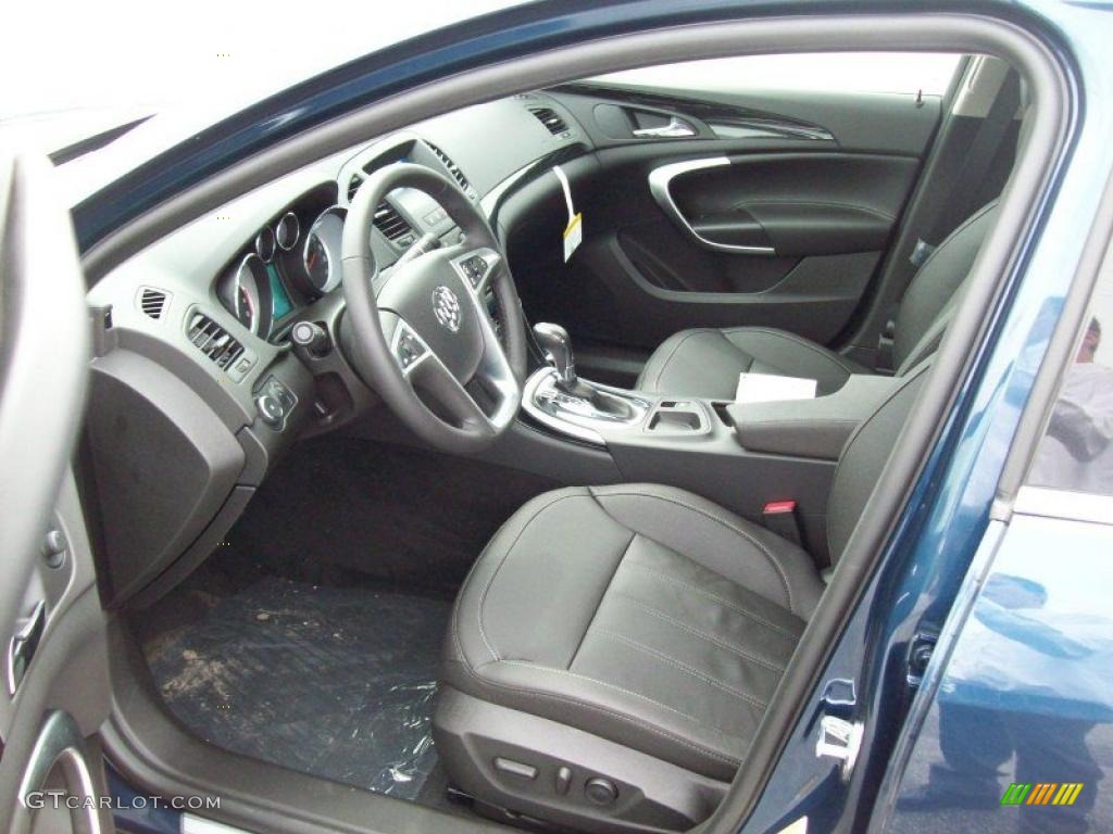 Ebony Interior 2011 Buick Regal CXL Turbo Photo #48318899
