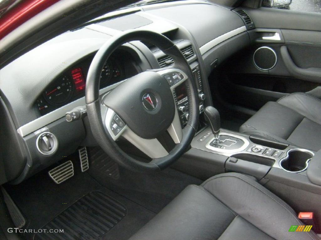 2009 Pontiac G8 GT Onyx Steering Wheel Photo #48319013