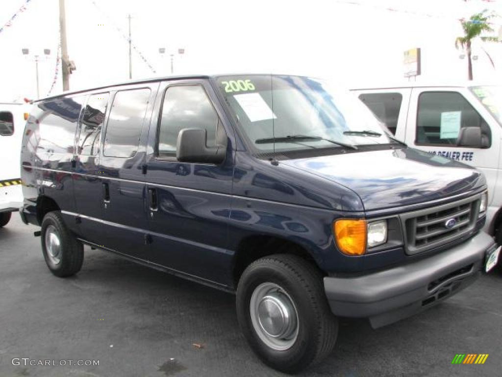 True Blue Metallic 2006 Ford E Series Van E250 Commercial Exterior Photo #48319313