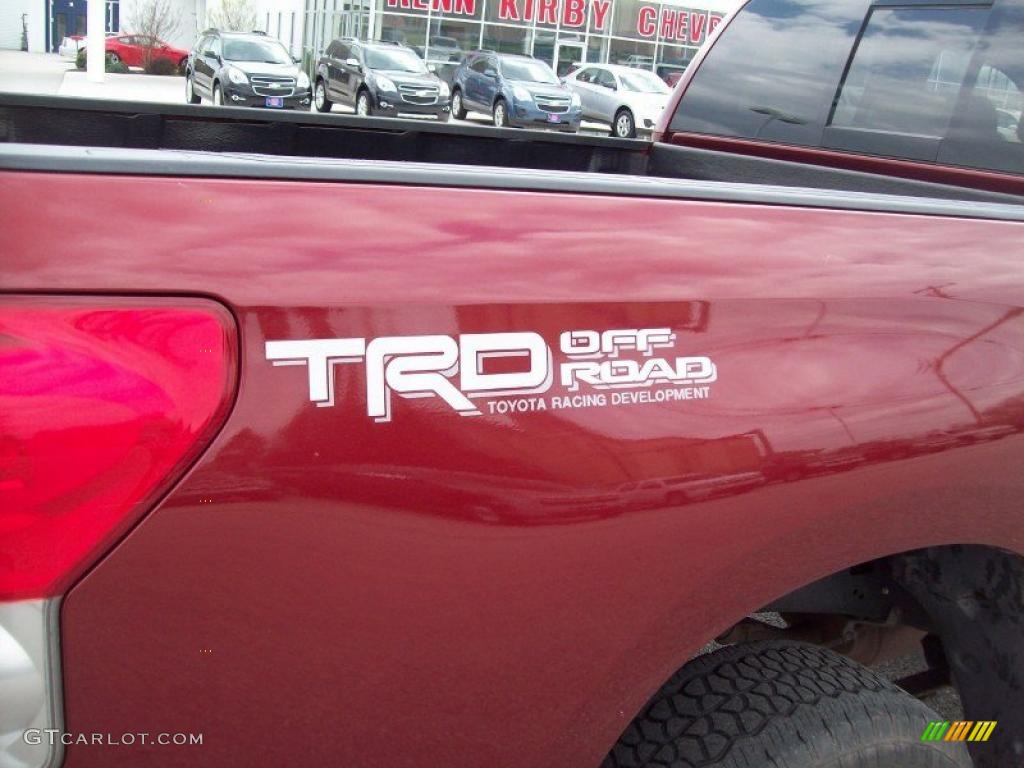2007 Tundra SR5 Double Cab 4x4 - Salsa Red Pearl / Beige photo #32