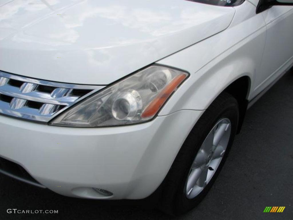 2003 Murano SE - Glacier White Pearl / Cafe Latte photo #4