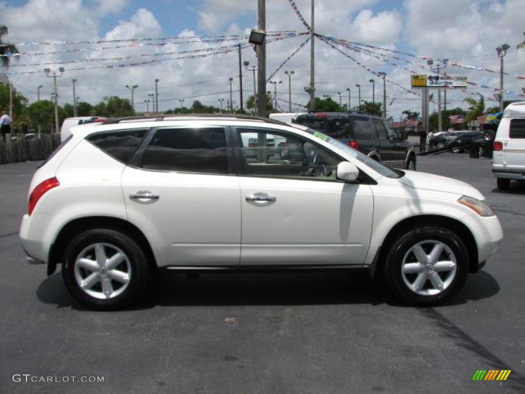 2003 Murano SE - Glacier White Pearl / Cafe Latte photo #13