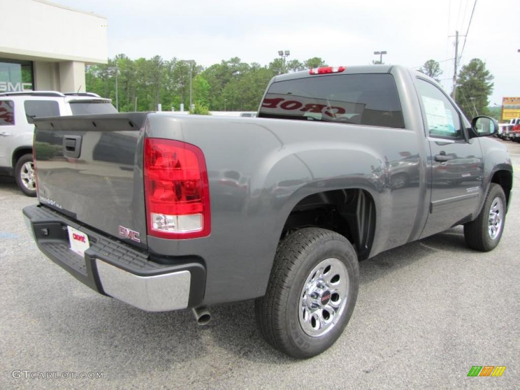 Gray Green Metallic 2011 GMC Sierra 1500 SLE Regular Cab Exterior Photo #48320471
