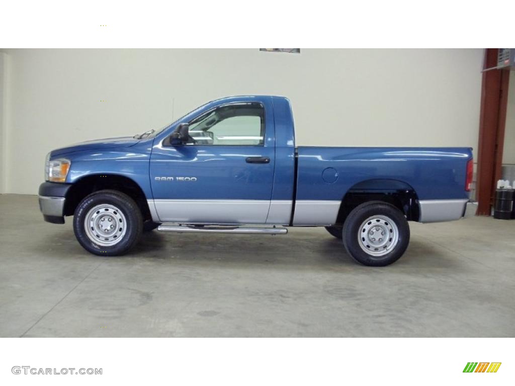 Atlantic Blue Pearl 2006 Dodge Ram 1500 ST Regular Cab 4x4 Exterior Photo #48322673