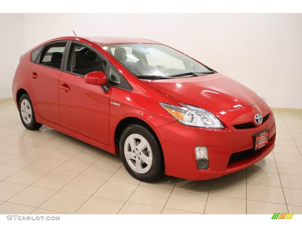 2010 Prius Hybrid II - Barcelona Red Metallic / Dark Gray photo #1