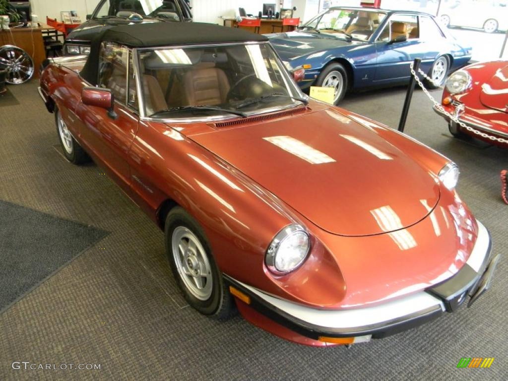 Bordeaux Metallic 1987 Alfa Romeo Spider Veloce Exterior Photo #48324584