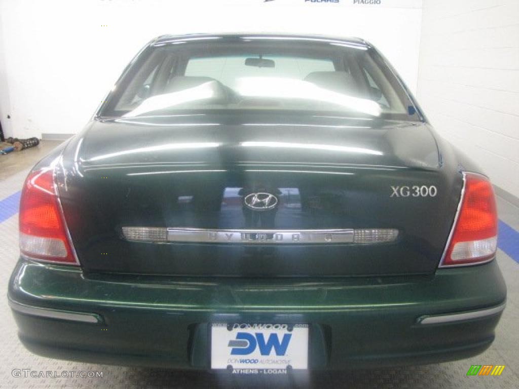 2001 XG300 Sedan - Midnight Green / Beige photo #4