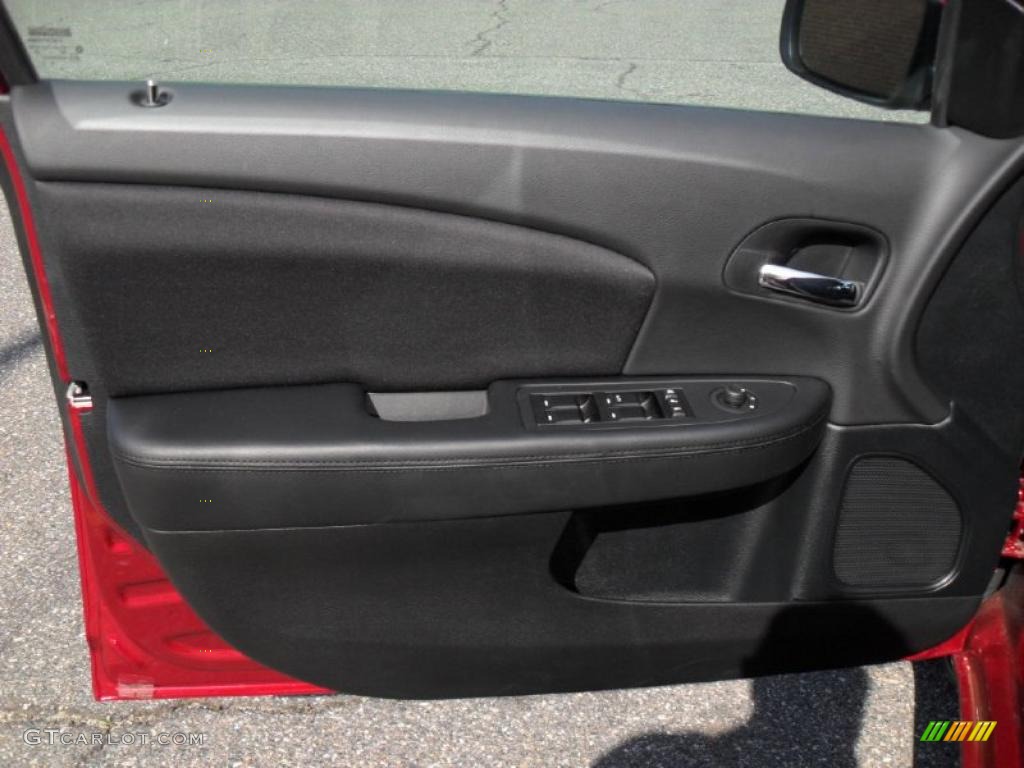 2011 Chrysler 200 Touring Black Door Panel Photo #48325433