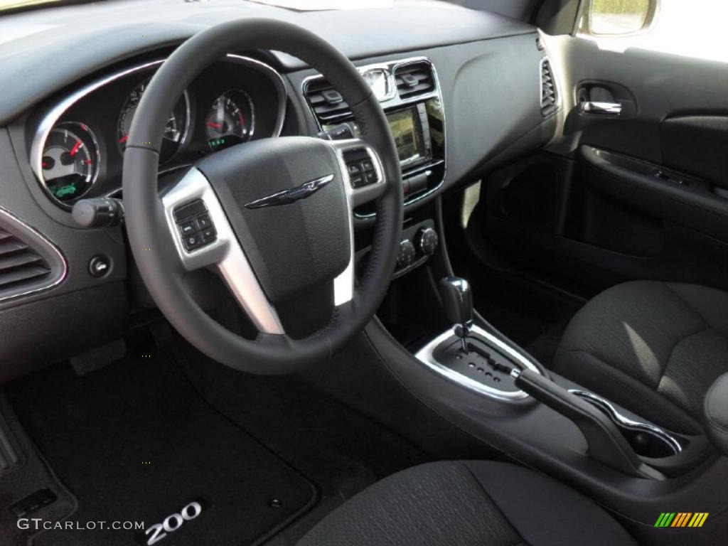Black Interior 2011 Chrysler 200 Touring Photo #48325538
