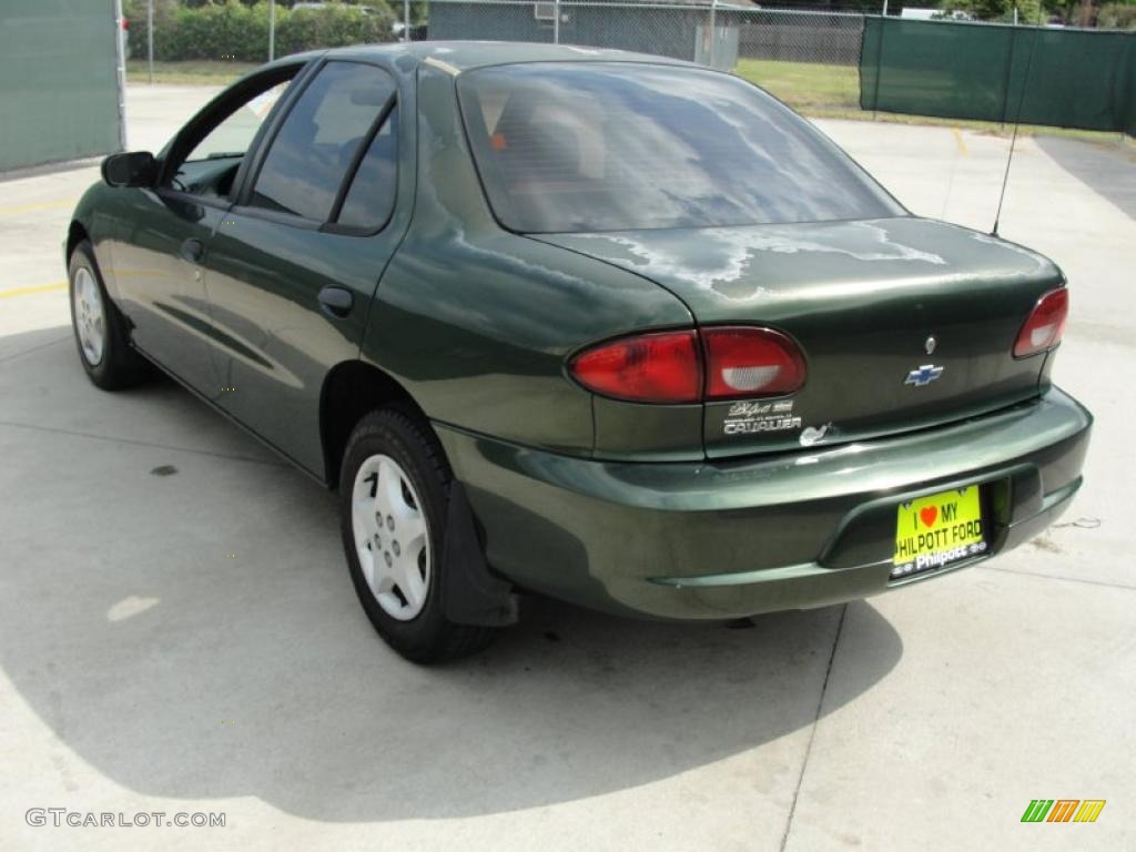 2000 Cavalier Sedan - Dark Colorado Green Metallic / Graphite photo #5