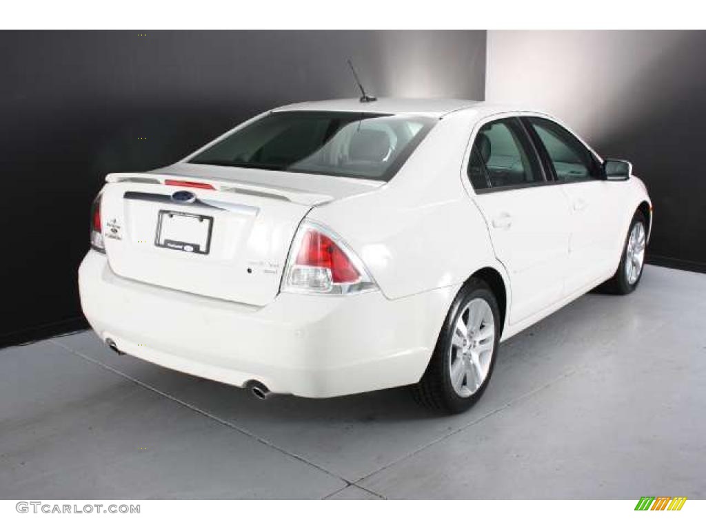 2008 Fusion SEL V6 AWD - White Suede / Charcoal Black photo #8