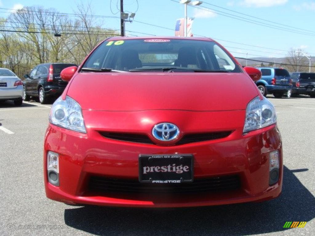 2010 Prius Hybrid III - Barcelona Red Metallic / Dark Gray photo #2