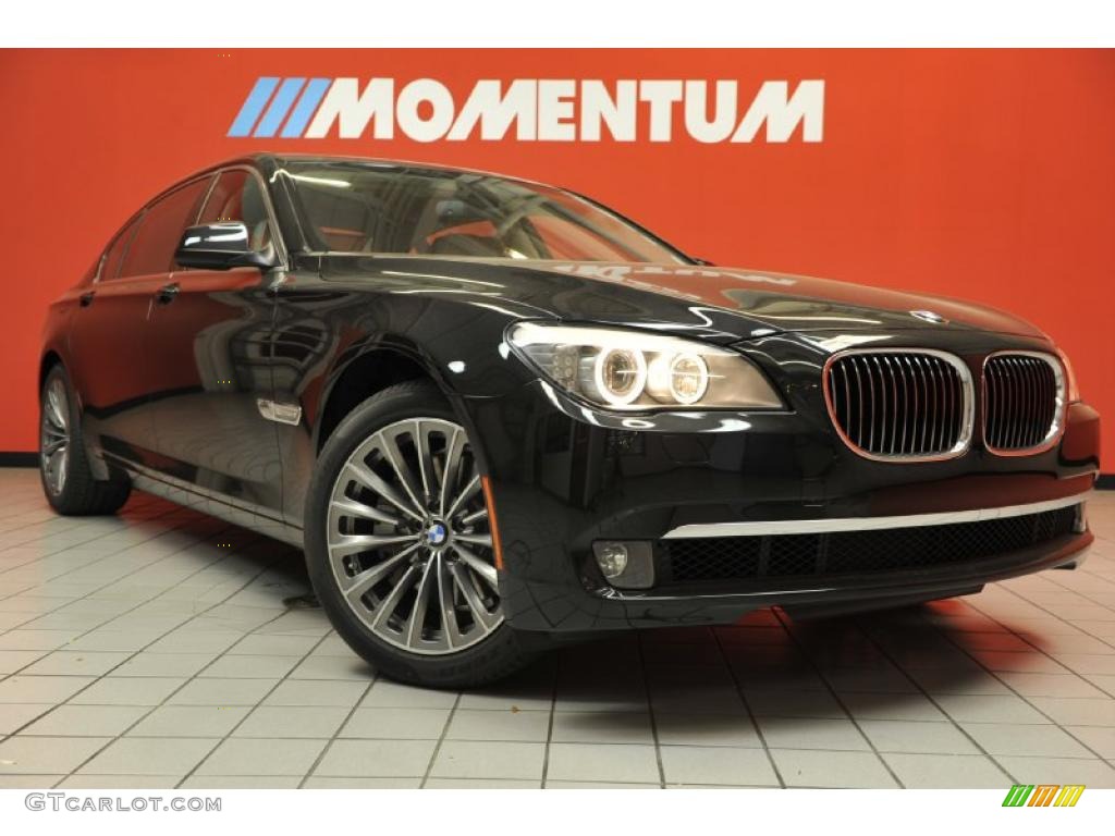 2012 7 Series 740Li Sedan - Black Sapphire Metallic / Oyster/Black photo #1