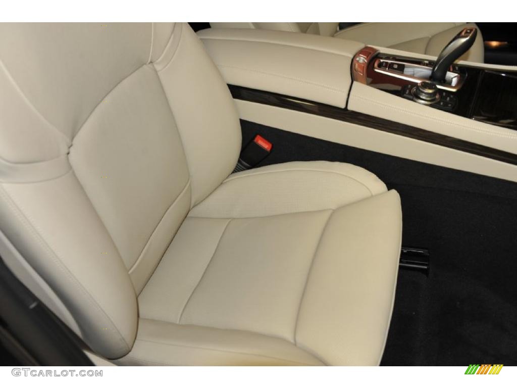 Oyster/Black Interior 2012 BMW 7 Series 740Li Sedan Photo #48330463