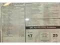 2012 BMW 7 Series 740Li Sedan Window Sticker