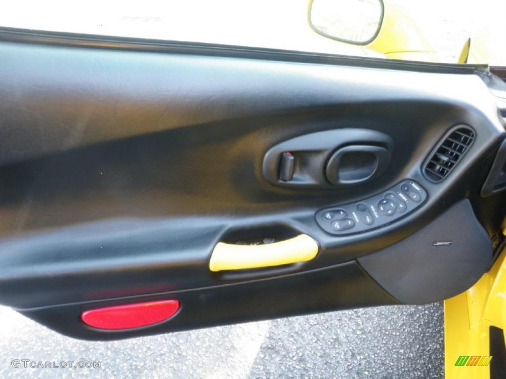 2002 Chevrolet Corvette Coupe Black Door Panel Photo #48330571