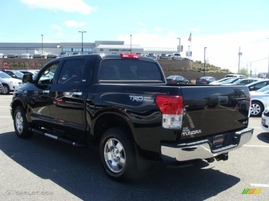 2010 Tundra TRD CrewMax 4x4 - Black / Sand Beige photo #4