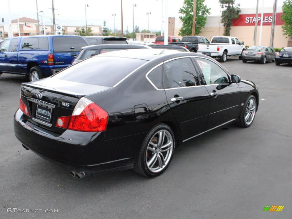 Black Obsidian 2007 Infiniti M 35 Sport Sedan Exterior Photo #48333145