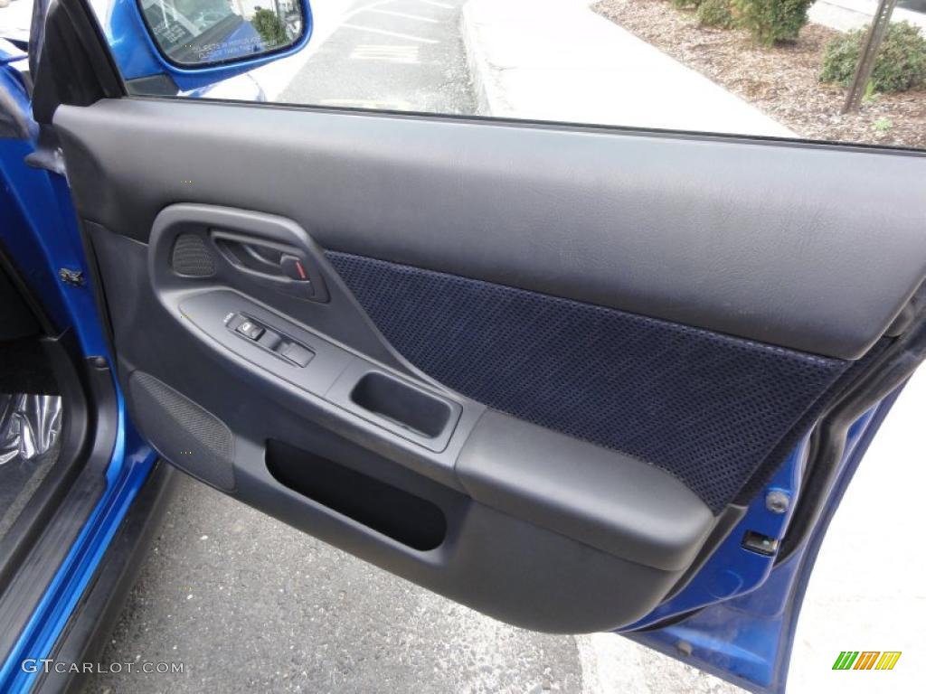 2002 Subaru Impreza WRX Sedan Black Door Panel Photo #48333604
