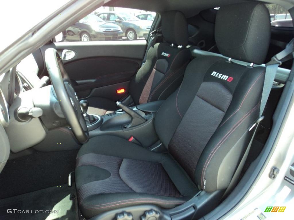 Nismo Black Red Cloth Interior 2010 Nissan 370z Nismo Coupe