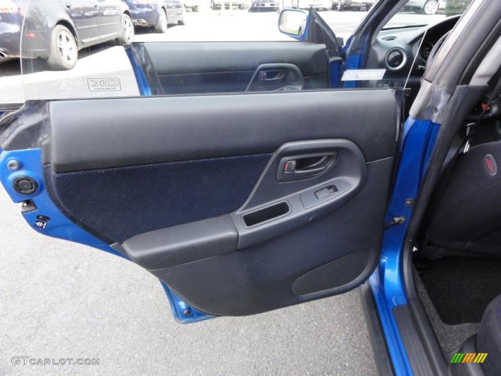 2002 Subaru Impreza WRX Sedan Black Door Panel Photo