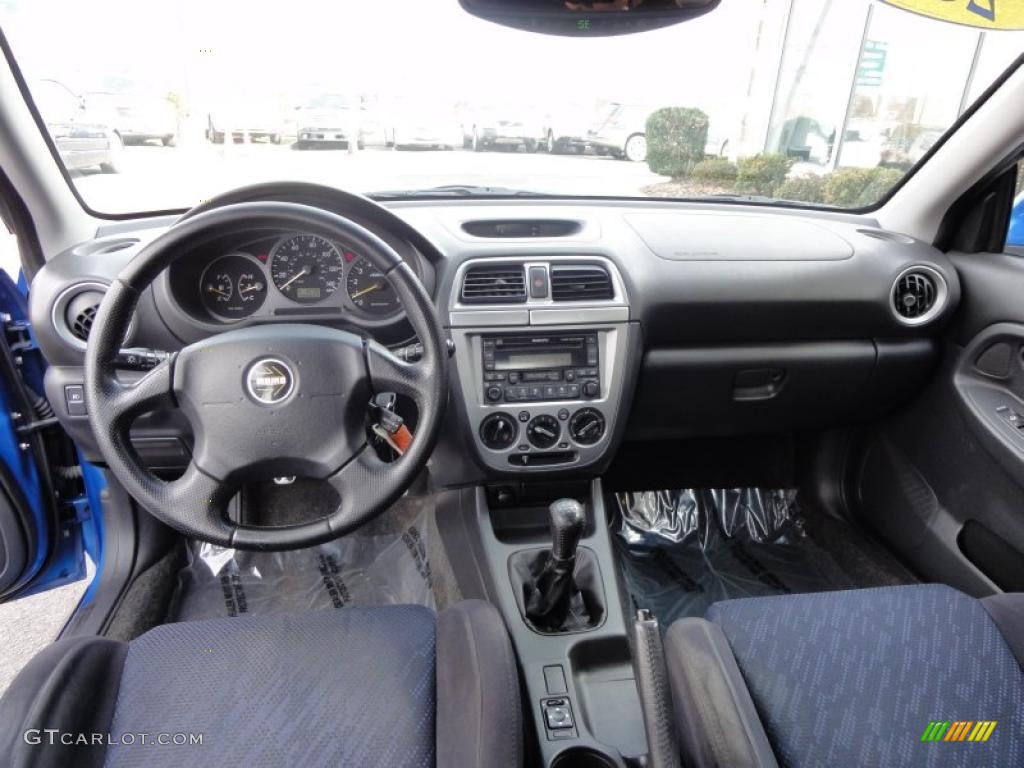 2002 Subaru Impreza WRX Sedan Black Dashboard Photo #48333670