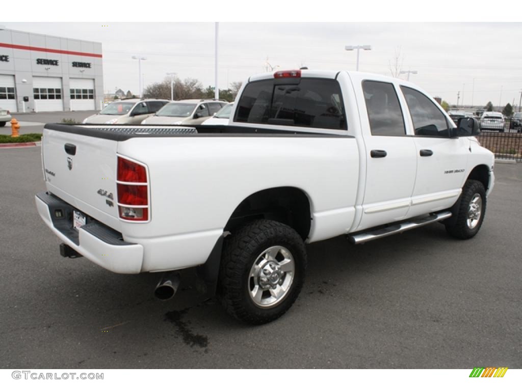 Bright White 2005 Dodge Ram 3500 Laramie Quad Cab 4x4 Exterior Photo #48335989