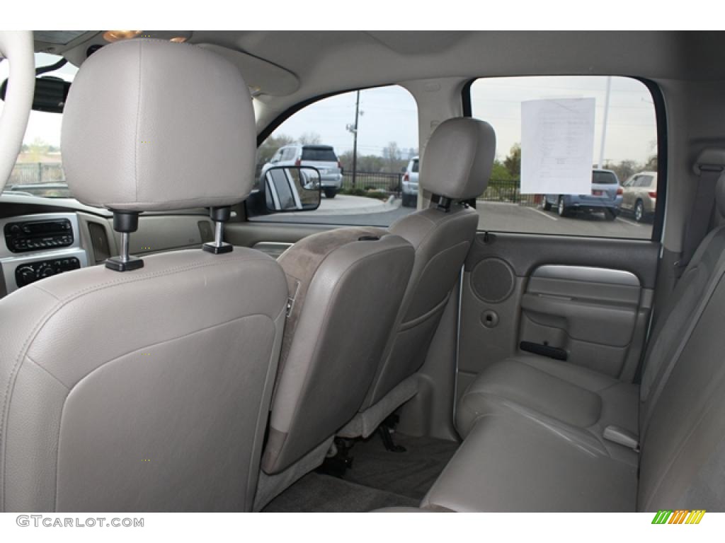 Taupe Interior 2005 Dodge Ram 3500 Laramie Quad Cab 4x4 Photo #48336124