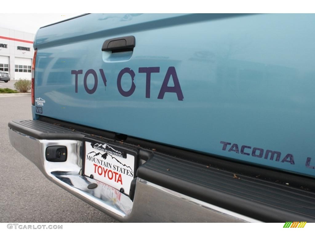 1995 Tacoma V6 Extended Cab 4x4 - Paradise Blue Metallic / Gray photo #26