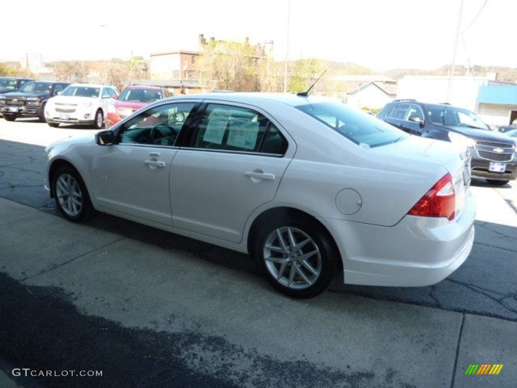 2010 Fusion SEL V6 - White Platinum Tri-coat Metallic / Medium Light Stone photo #7