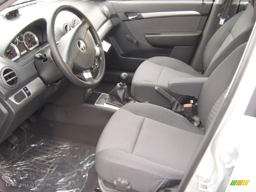 Charcoal Interior 2011 Chevrolet Aveo LT Sedan Photo #48339706